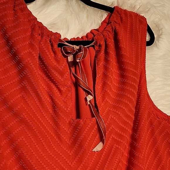 A New Day Orange  dress textured Sz XXL - Picture 9 of 11